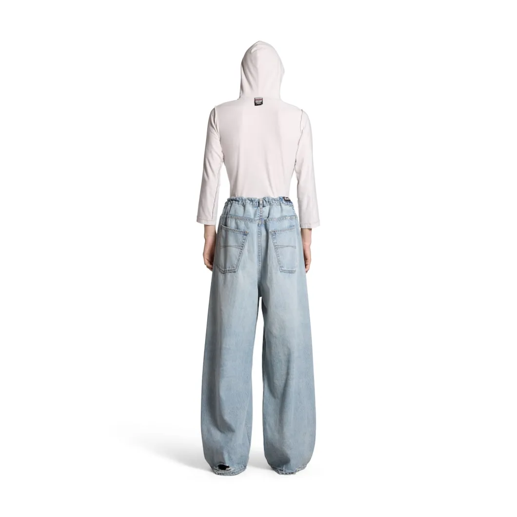 Pantaloni Baggy Oversize in Blu