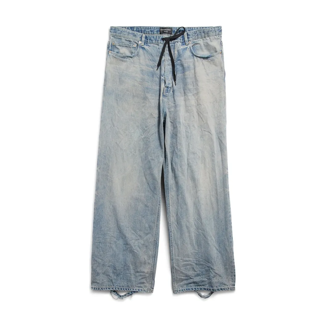 Pantaloni Baggy Oversize in Azzurro