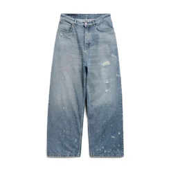 Pantaloni Baggy Super Destroyed in Azzurro