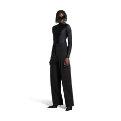 Pantaloni Baggy Tailored da Donna in Nero