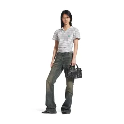 Pantaloni Bootcut in Azzurro