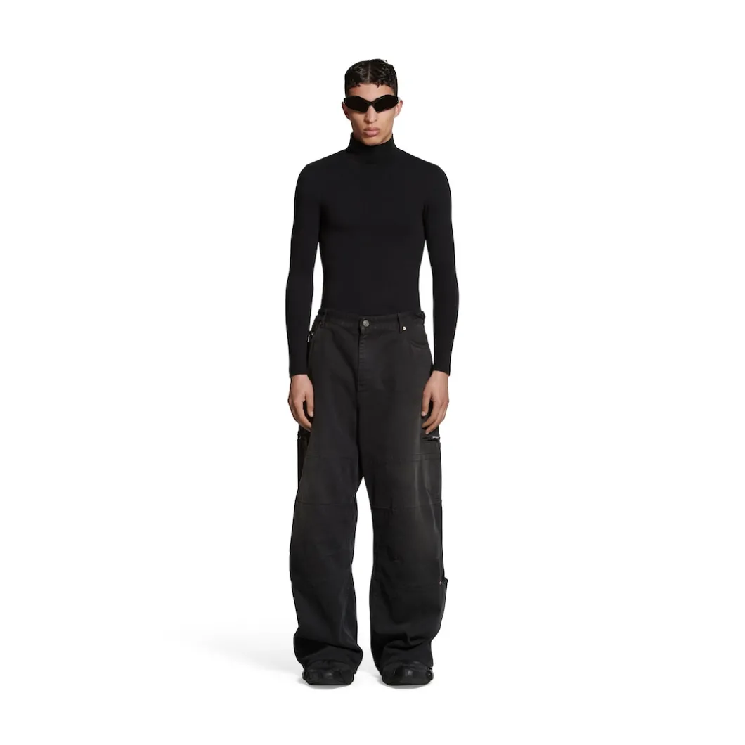 Pantaloni Cargo in Nero