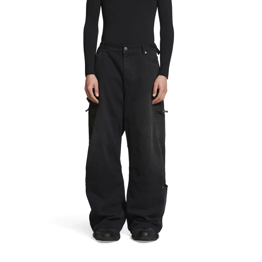 Pantaloni Cargo in Nero
