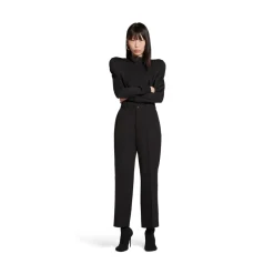 Pantaloni Cropped in Nero