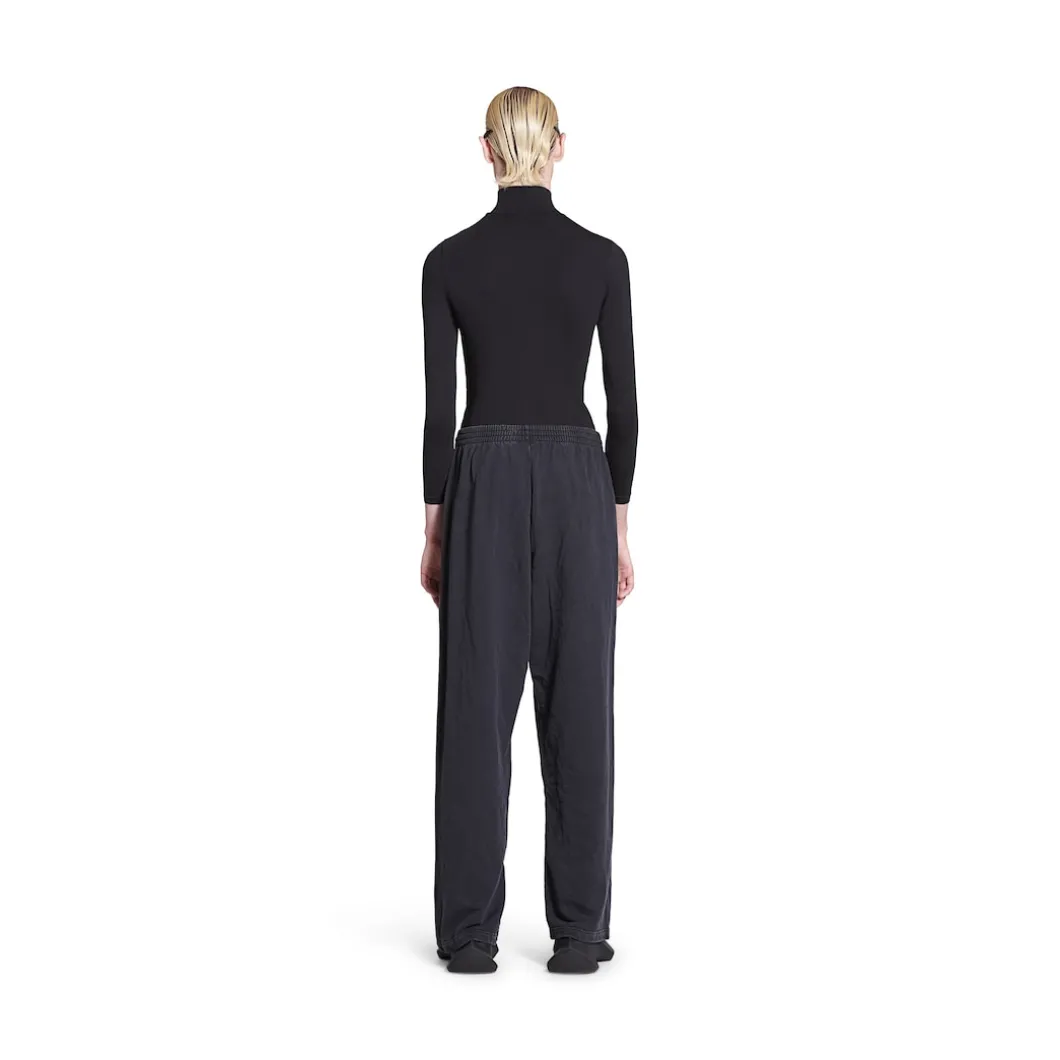 Pantaloni Da Tuta Baggy Outline in Nero Délavé