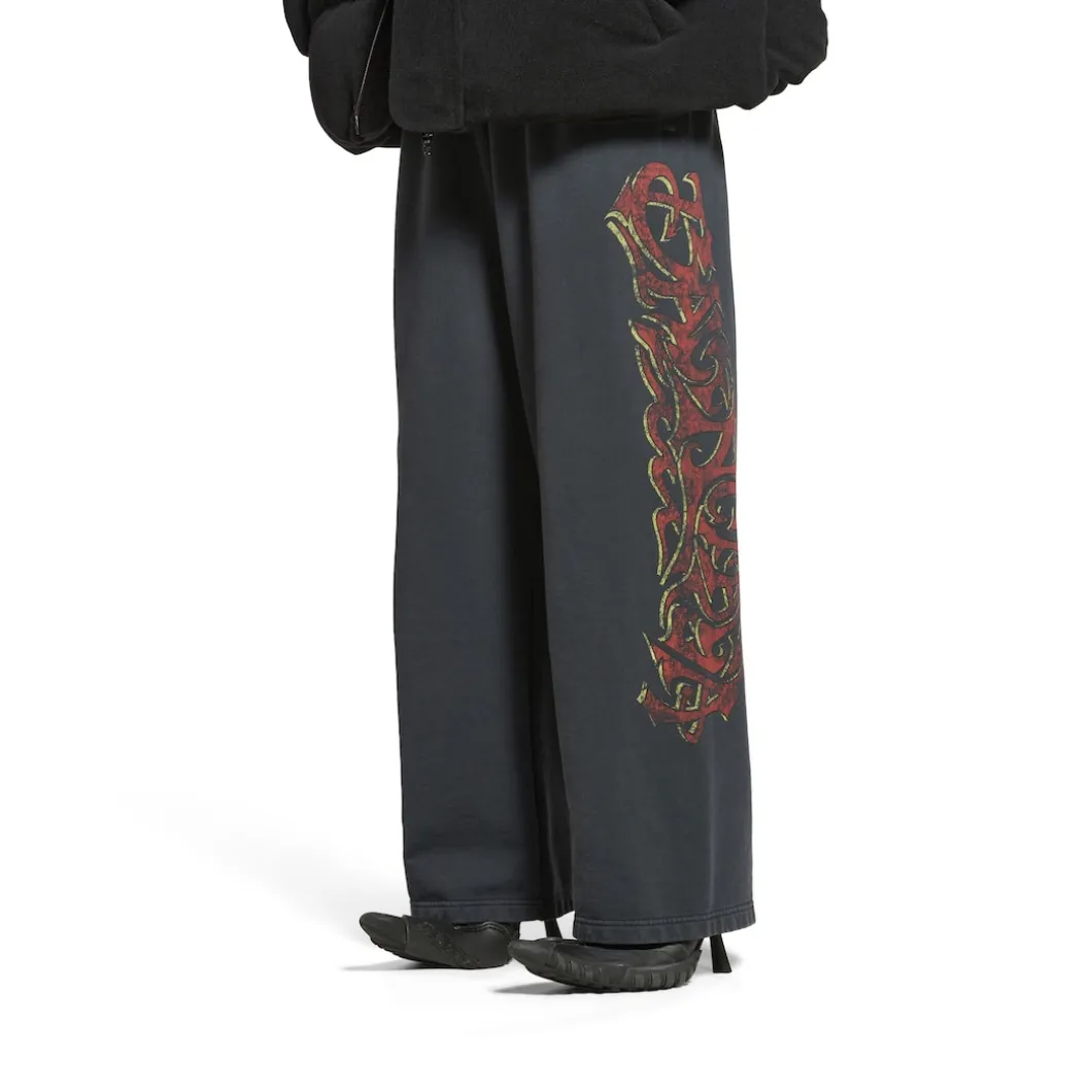 Pantaloni Da Tuta Baggy Offshore in Nero Délavé