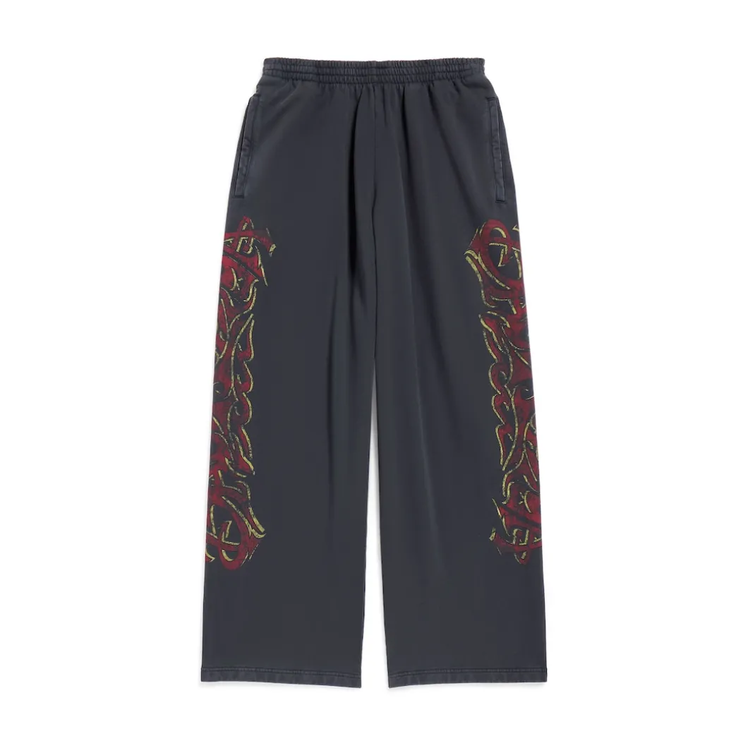 Pantaloni Da Tuta Baggy Offshore in Nero Délavé