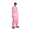 Pantaloni Da Tuta Baggy Soccer in Rosa/nero