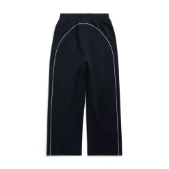 Pantaloni Da Tuta Baggy Soccer in Nero/bianco