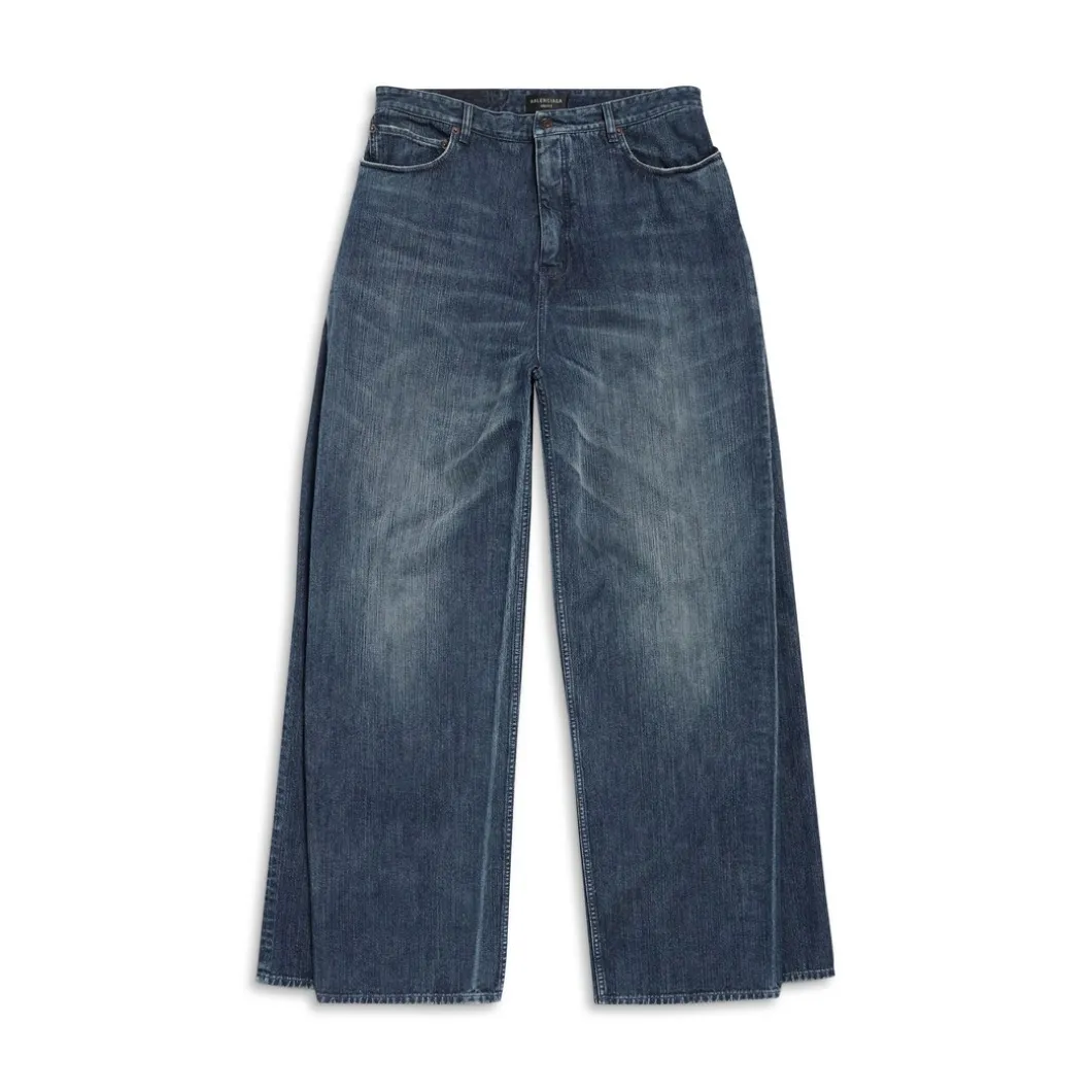 Pantaloni Double Front in Blu Scuro