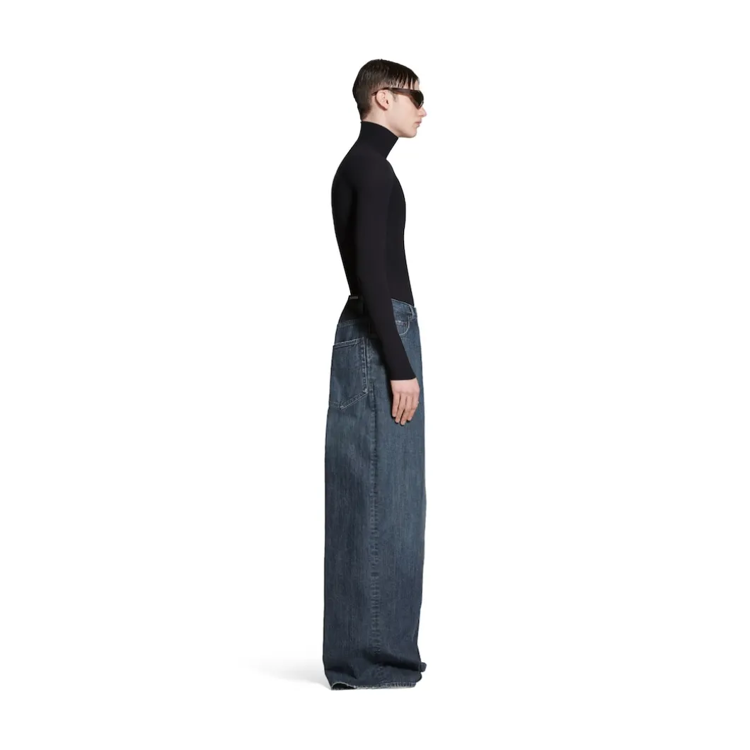 Pantaloni Double Side in Blu Scuro