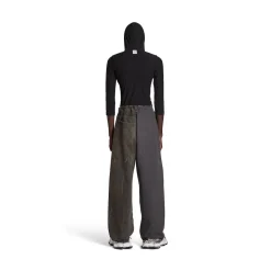 Pantaloni Hybrid Baggy in Marrone Scuro