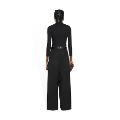 Pantaloni Low Crotch da Donna in Nero