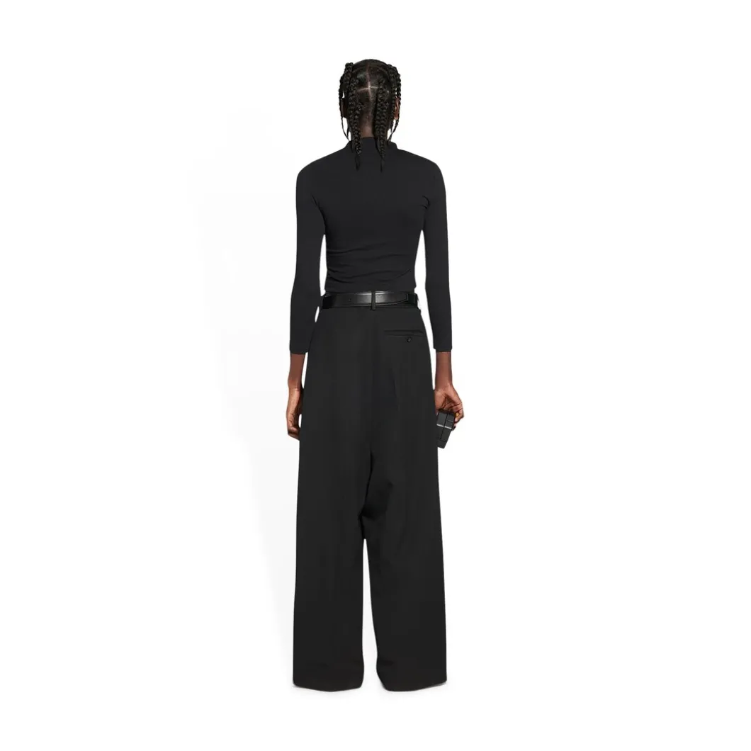 Pantaloni Low Crotch da Donna in Nero