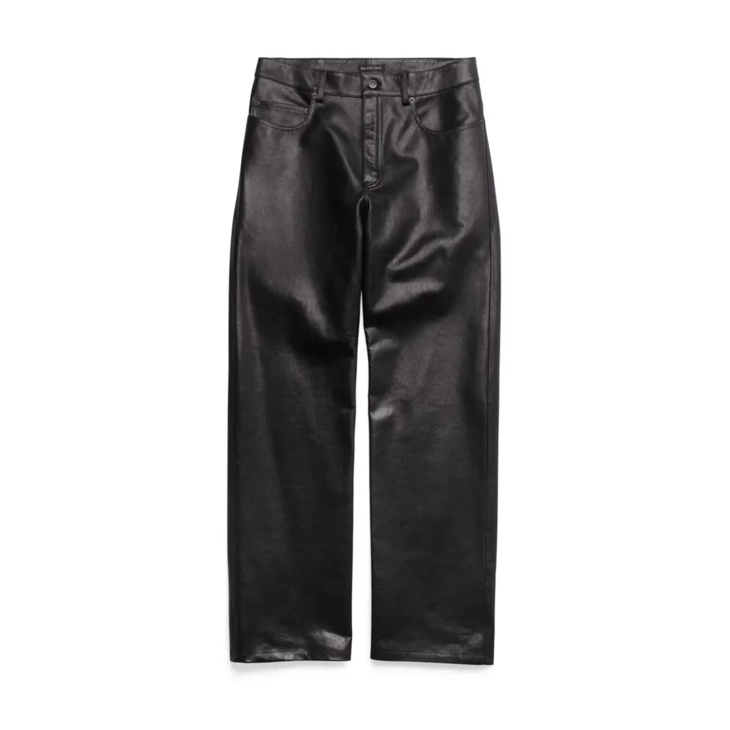 Pantaloni Medium Fit in Nero
