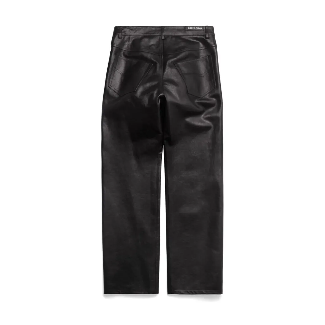 Pantaloni Medium Fit in Nero