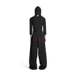 Pantaloni Pyjama Ampi in Nero