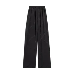 Pantaloni Tracksuit Bal Diagonal Allover Fluidi da Donna in Nero