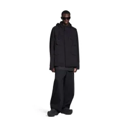 Parka Militare Balenciaga in Nero