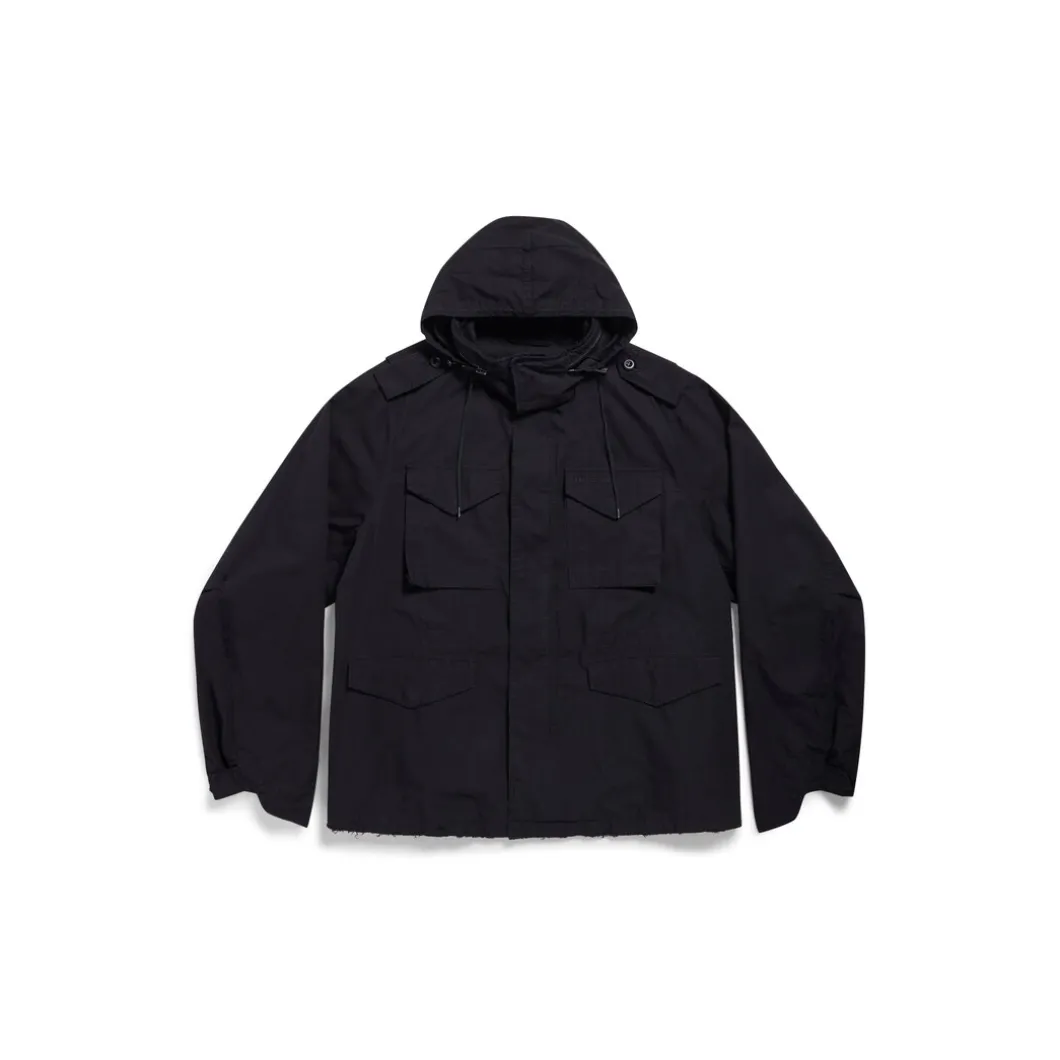 Parka Militare Balenciaga in Nero