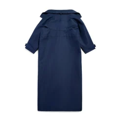 Parka Swing Maxi da Donna in Blu Scuro