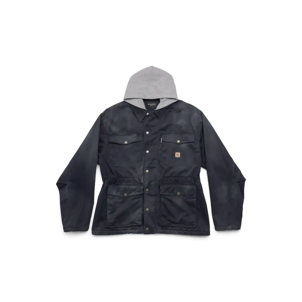Parka Workwear Double B in Navy Scuro