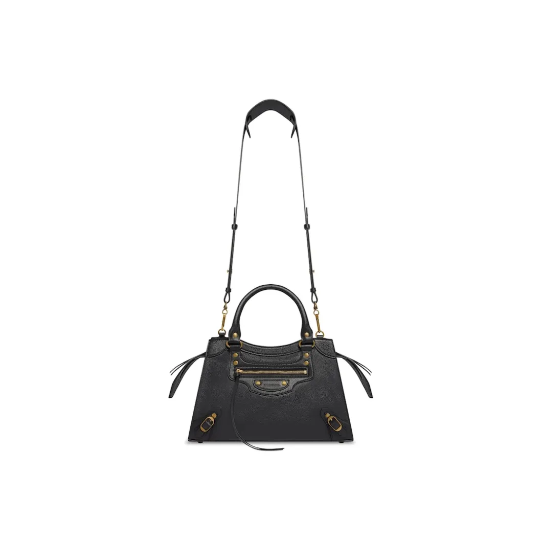 Piccola Borsa Neo Classic Top Handle da Donna in Nero