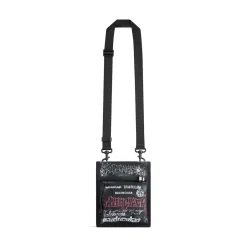 Pochette Explorer Piccola Con Tracolla Diy Metal Allover da Uomo in Nero