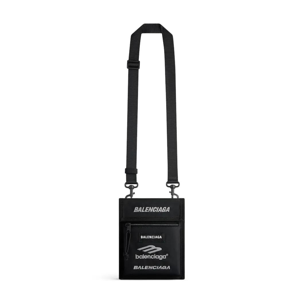 Pochette Explorer Piccola Con Tracolla da Uomo in Nero