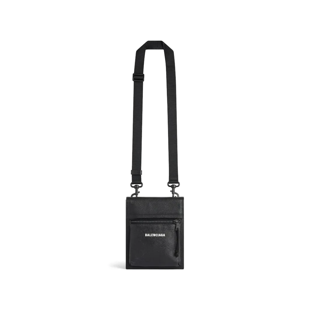 Pochette Explorer Piccola Con Tracolla da Uomo in Nero