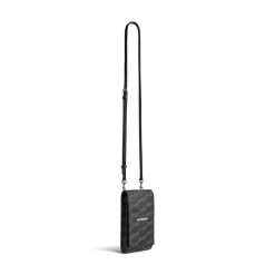 Porta Cellulare Con Tracolla Signature In Tela Spalmata Bb Monogram da Uomo in Nero