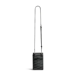 Porta Cellulare Con Tracolla Signature In Tela Spalmata Bb Monogram da Uomo in Nero