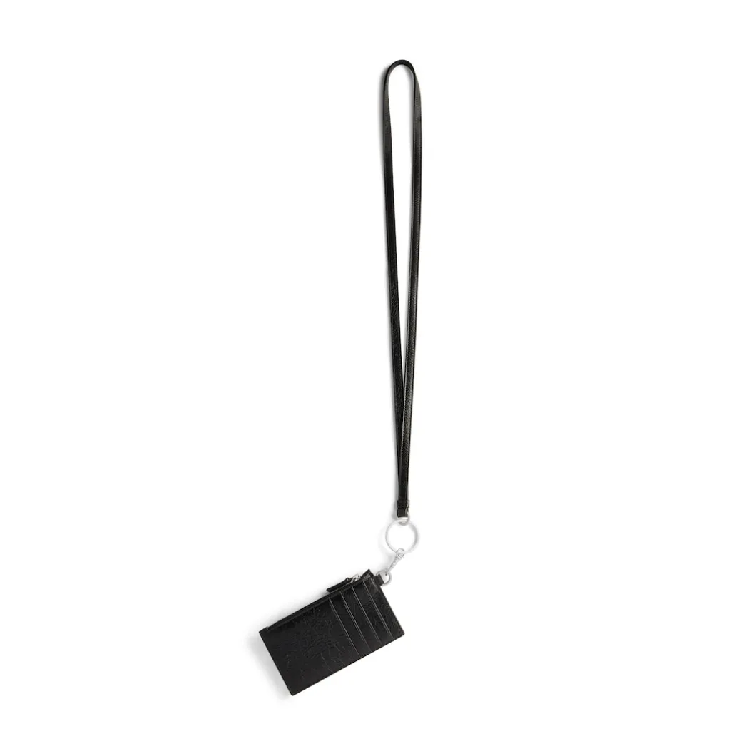 Portacarte Con Portachiavi Cash Diy Metal da Uomo in Nero/bianco