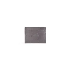 Portacarte Embossed Monogram In Box da Uomo in Grigio Scuro