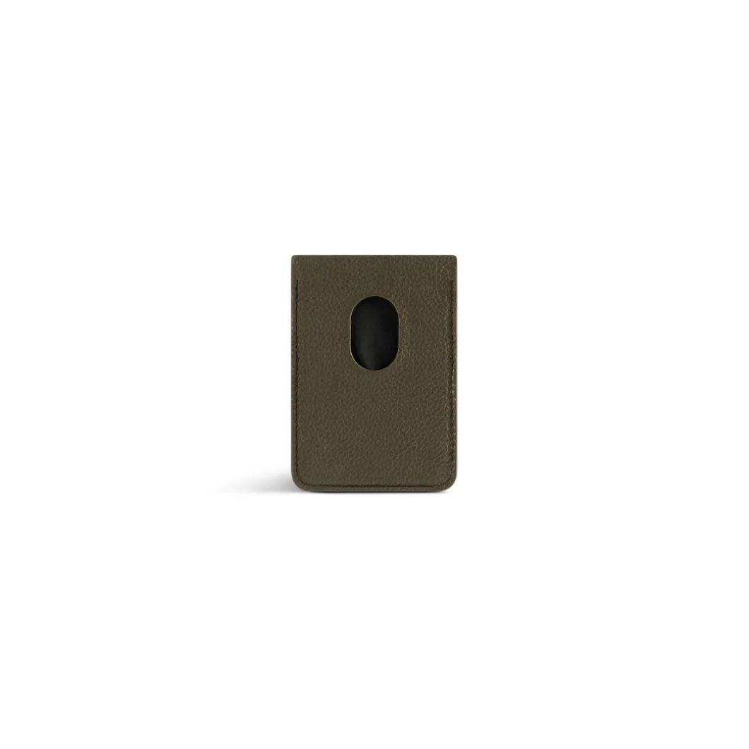 Portacarte Magnetico Cash da Uomo in Verde Scuro