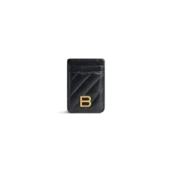 Portacarte Magnetico Crush Trapuntato da Donna in Nero