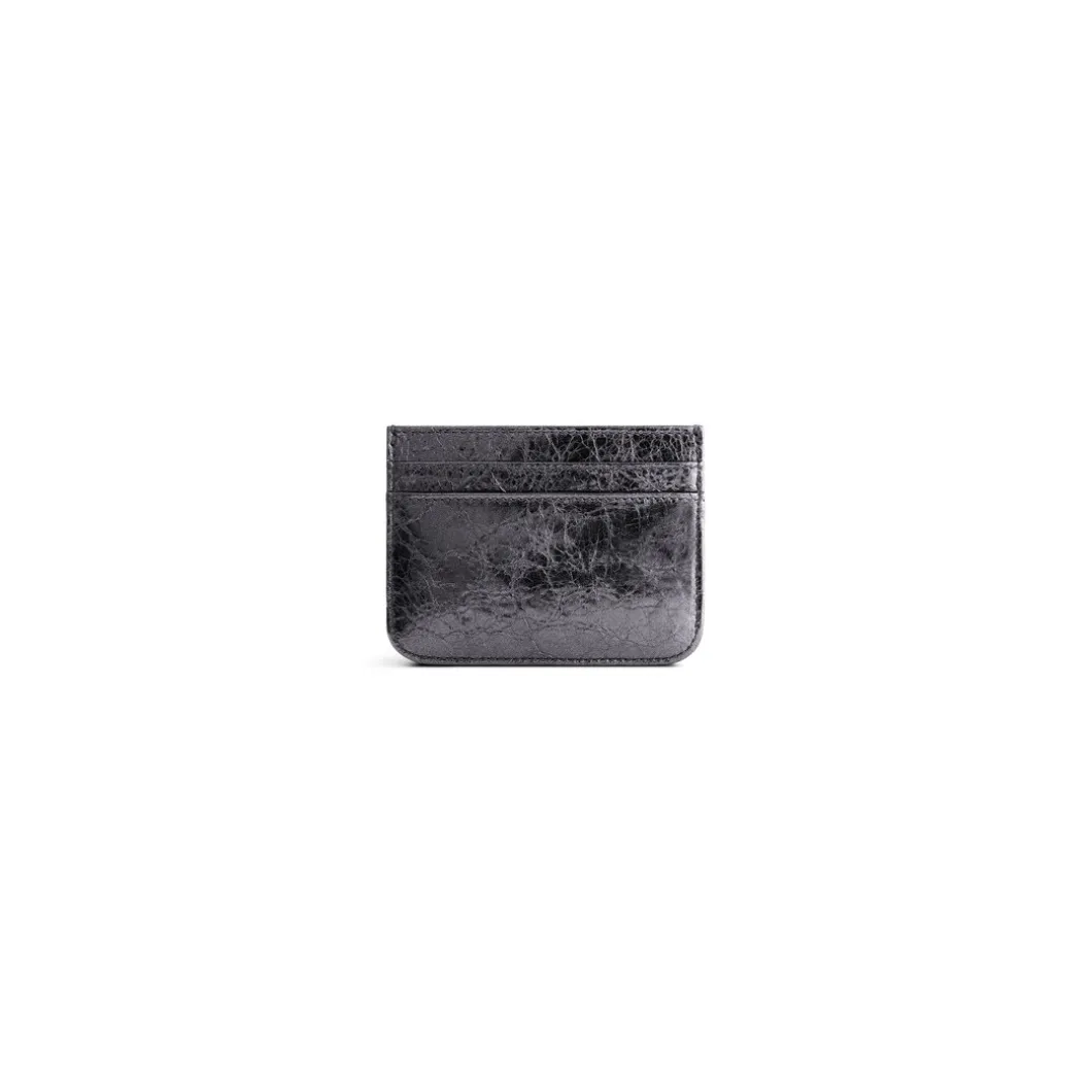 Portacarte Monaco Metallizzato da Donna in Grigio Scuro