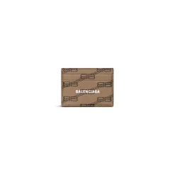 Portacarte Signature In Tela Rivestita Bb Monogram in Beige