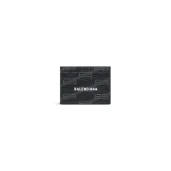 Portacarte Signature In Tela Rivestita Bb Monogram in Nero
