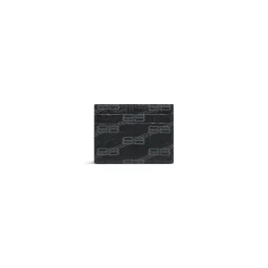 Portacarte Signature In Tela Rivestita Bb Monogram  in Nero