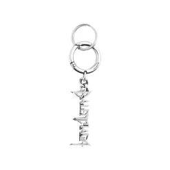 Portachiavi Typo Metal  in Argento