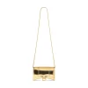 Portafoglio Con Catena Hourglass Effetto Specchio da Donna in Oro