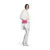 Portafoglio Con Catena Hourglass In Jersey Di Velluto da Donna in Rosa Acceso
