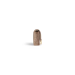 Portafoglio Con Catena Hourglass Con Lavorazione Coccodrillo da Donna in Marrone