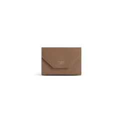 Portafoglio Envelope Mini da Donna in Marrone Chiaro