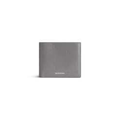 Portafoglio Pieghevole Quadrato Embossed Monogram In Box da Uomo in Grigio Scuro