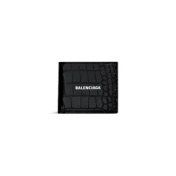 Portamonete Cash Square Folded Coin da Uomo in Nero