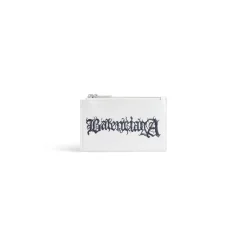 Portamonete E Portacarte Cash Grande E Lungo Diy Metal da Uomo in Bianco/nero