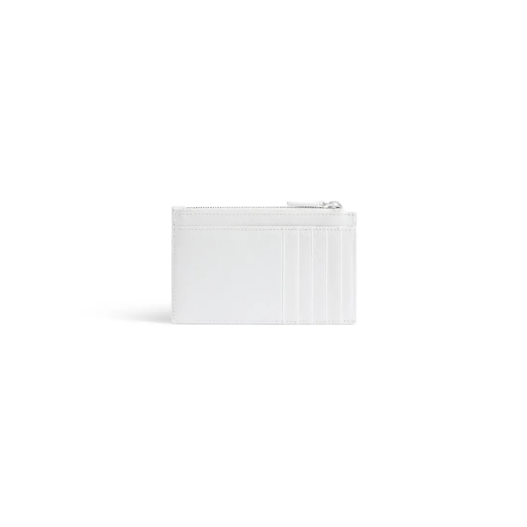 Portamonete E Portacarte Cash Grande E Lungo Diy Metal da Uomo in Bianco/nero