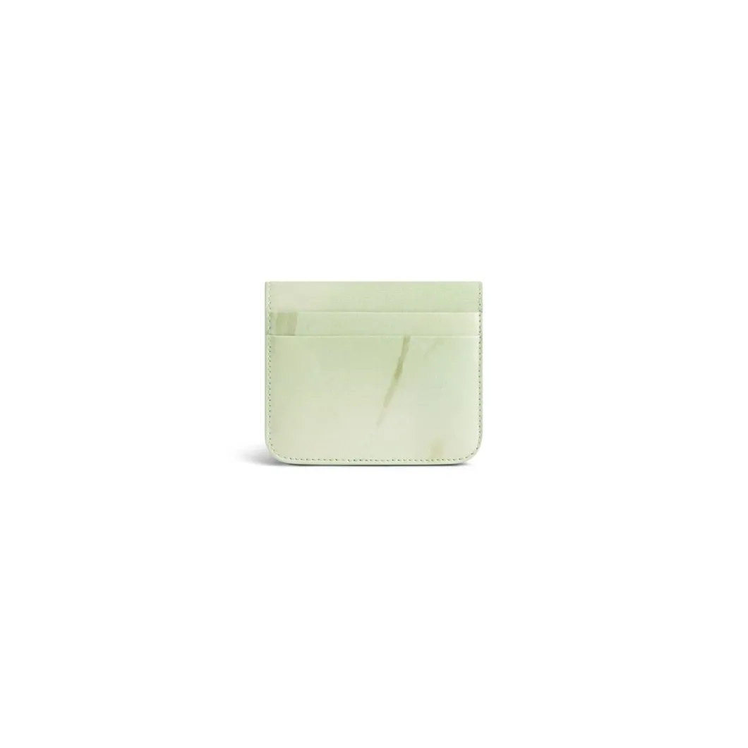 Portamonete E Portacarte Con Patta Cash Con Stampa Lillies da Donna in Verde